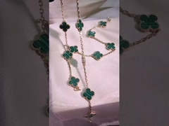 পুরানো দিনের কাস্টম জুয়েলারি বেজেল সেটিং ভিনটেজ আলহামব্রা ব্রেসলেট, ৫টি মোটিফ ১৮K হলুদ সোনা