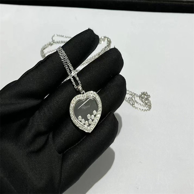 Luxury Custom 18K Gold Diamond Pendants Chopard Happy Spirit Pendant