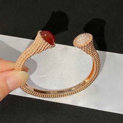 Luxurious Diamond Custom Brand Jewelry With Lobster Clasp Rose Gold Bracelet