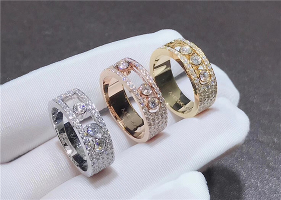 Fully Handcrafted  Jewelry / 18 Carat Yellow Gold Diamond Band