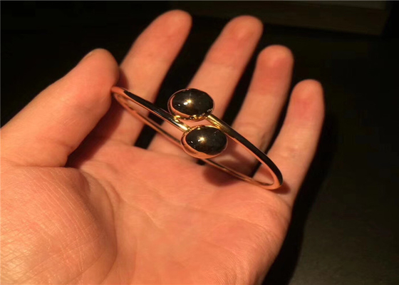 simple design 18K Rose Gold Tiffany Hardwear Ball Bracelet Comfortable Wearing For Girls