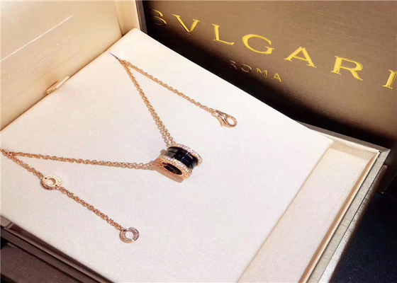 18K Gold  B Zero1 Diamond Necklace For Young Girls / Boys