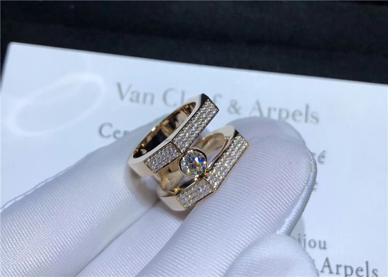 18K Pink Gold  Jewelry Diamond Paved For Wedding / Engagement  jewelry bahrain