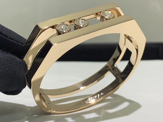 0.9CT Luxury Diamond Jewelry Diamonds AU750 Gold Gold Bracelet Fine Jewelry