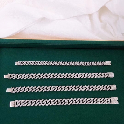 DIAMOND CUBAN LINK CHAIN (14MM) Each Cuban link is iced out by hand ice jewelry chains ice jewelry near me
