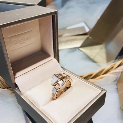  SERPENTI Ring jewelry brand ambassador instagram Custom real gold diamond ring