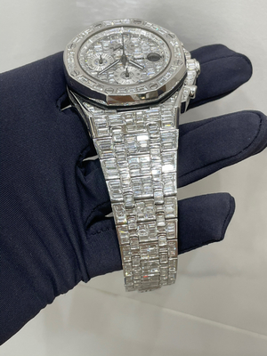 Diamond Hip Hop Ice Jewelry 925 Silver Bling Bling Watch