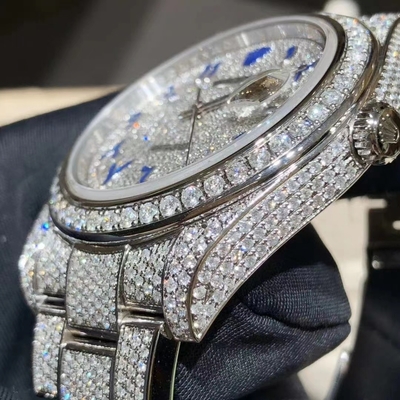 VVS Moissanite Lab Diamonds Watch Men Women Iced Ice Cube
