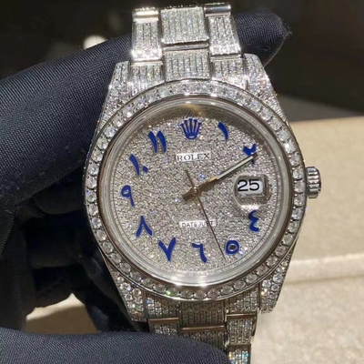 VVS Moissanite Lab Diamonds Watch Men Women Iced Ice Cube