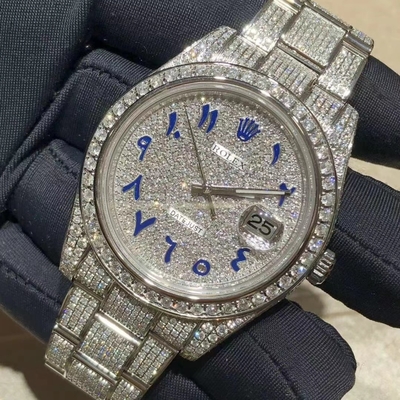 VVS Moissanite Lab Diamonds Watch Men Women Iced Ice Cube