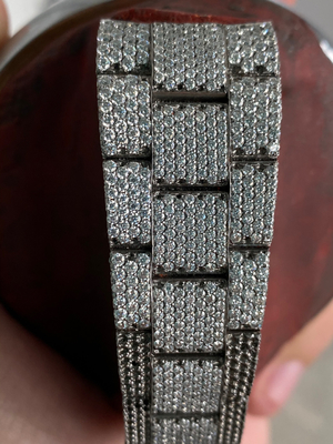 Bust Down Watch Full Iced Out Diamond Watch Moissanite Diamond Wrist Watch