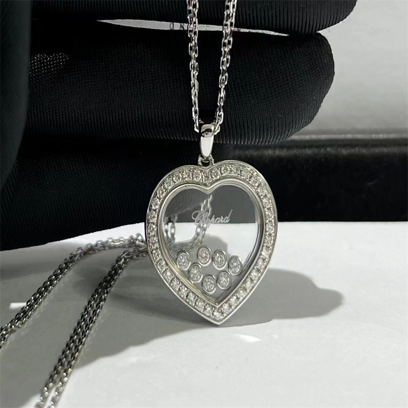 Luxury Custom 18K Gold Diamond Pendants Chopard Happy Spirit Pendant