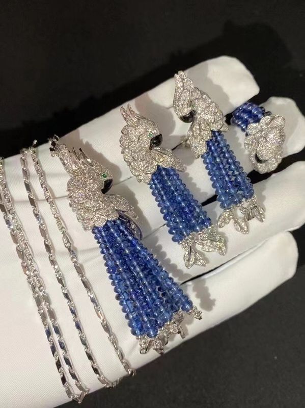 Custom Brand Parrot Necklace Ring Earrings Luxury Brand Jewelry Manufacturer