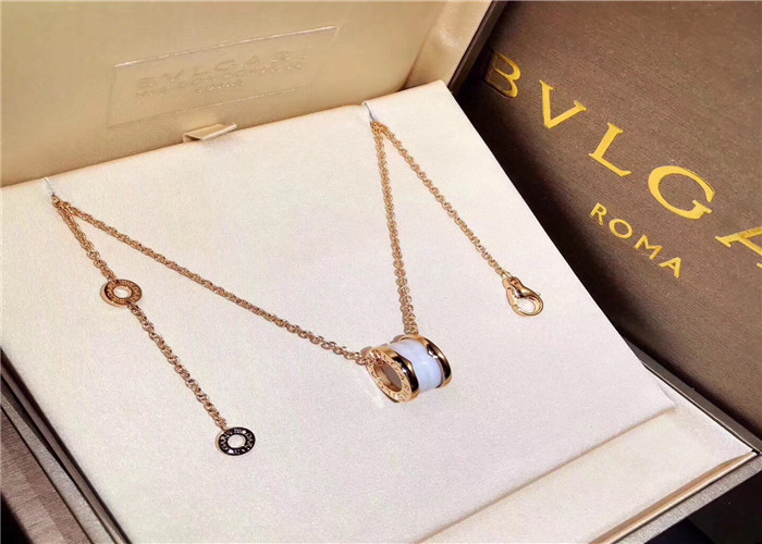18K Gold  B Zero1 Diamond Necklace For Young Girls / Boys