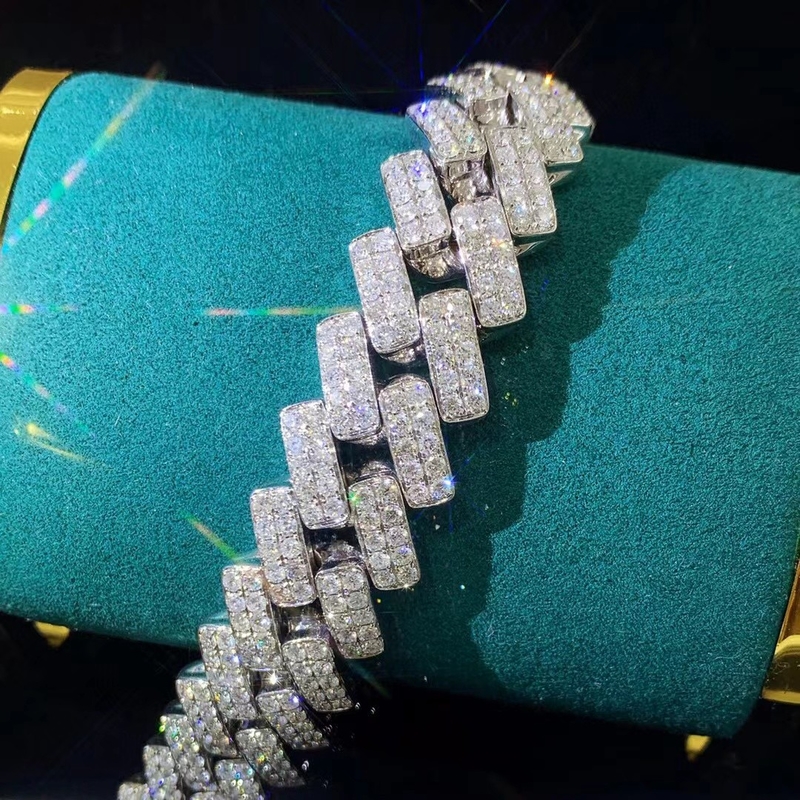 DIAMOND CUBAN LINK CHAIN (14MM) Each Cuban link is iced out by hand ice jewelry chains ice jewelry near me