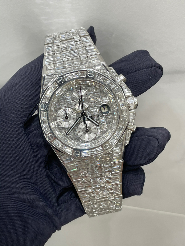 Diamond Hip Hop Ice Jewelry 925 Silver Bling Bling Watch
