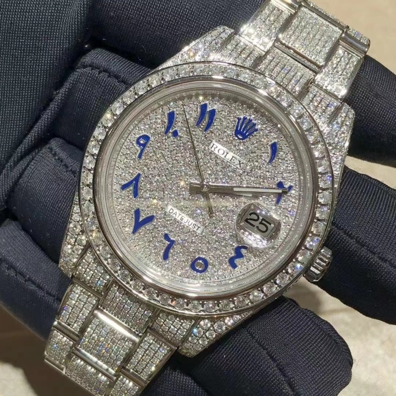 VVS Moissanite Lab Diamonds Watch Men Women Iced Ice Cube
